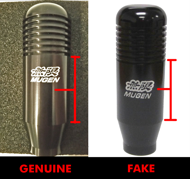 Mugen Formula Shift Knob Genuine vs Replica